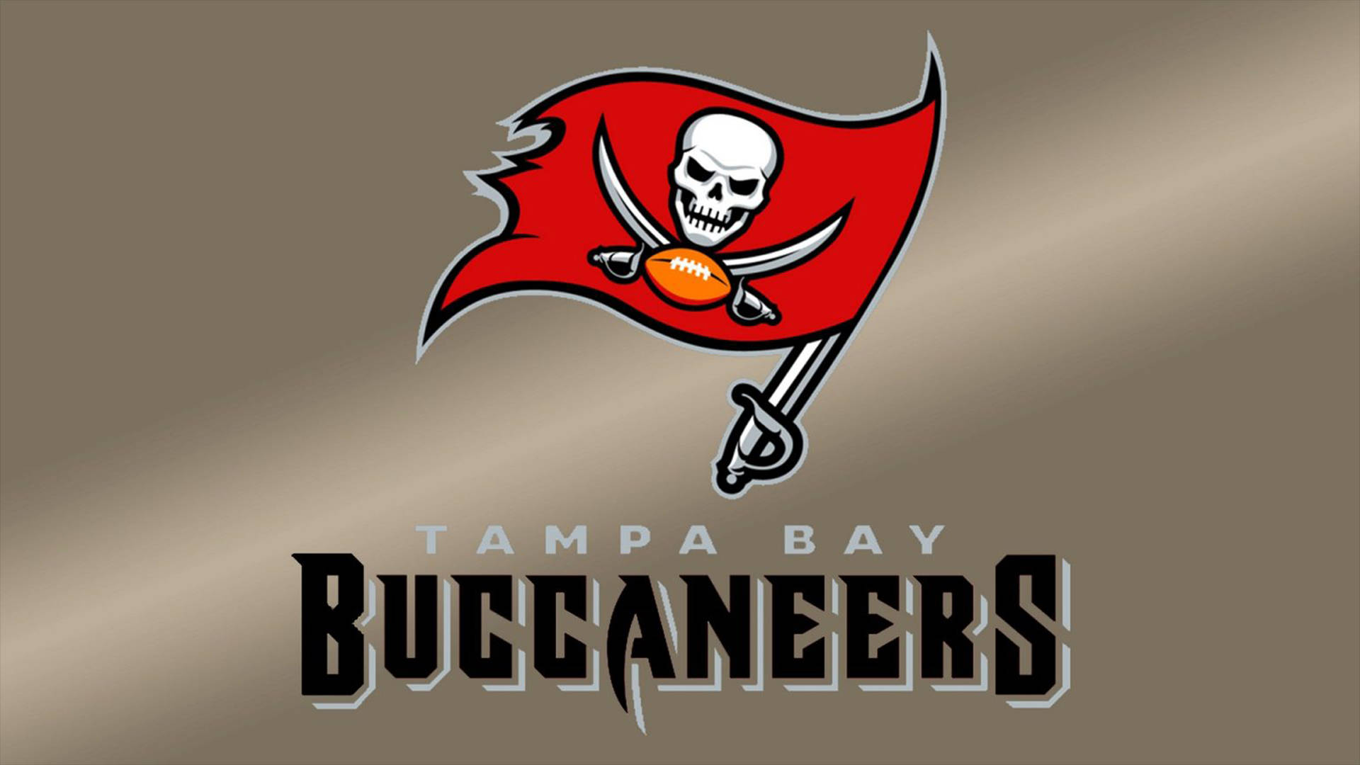 Tampa Bay Buccaneers Silver Gradient Background