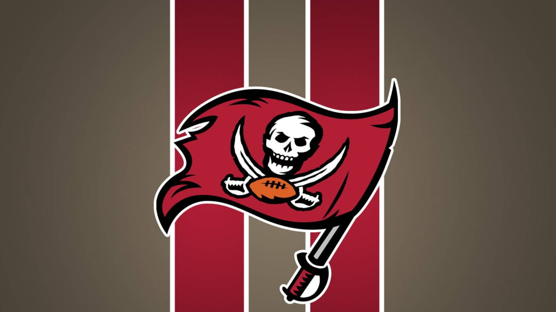 Tampa Bay Buccaneers Striped Art Background