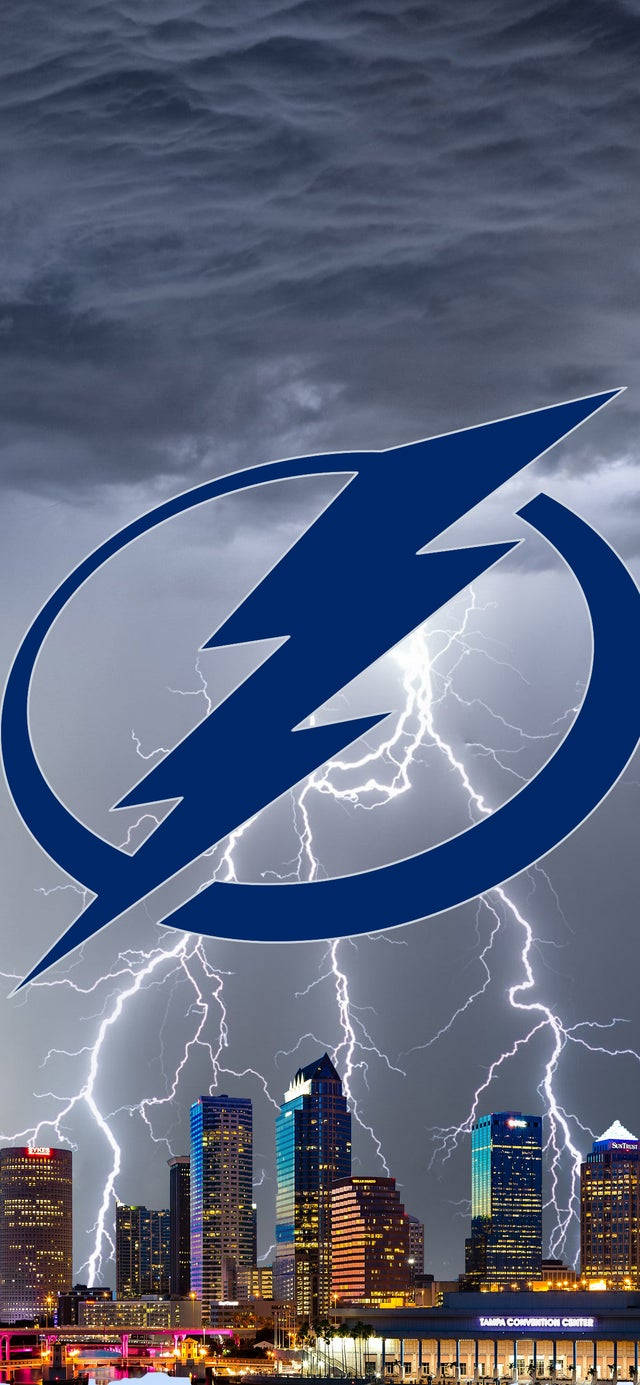 Tampa Bay Lightning And City Lights Background