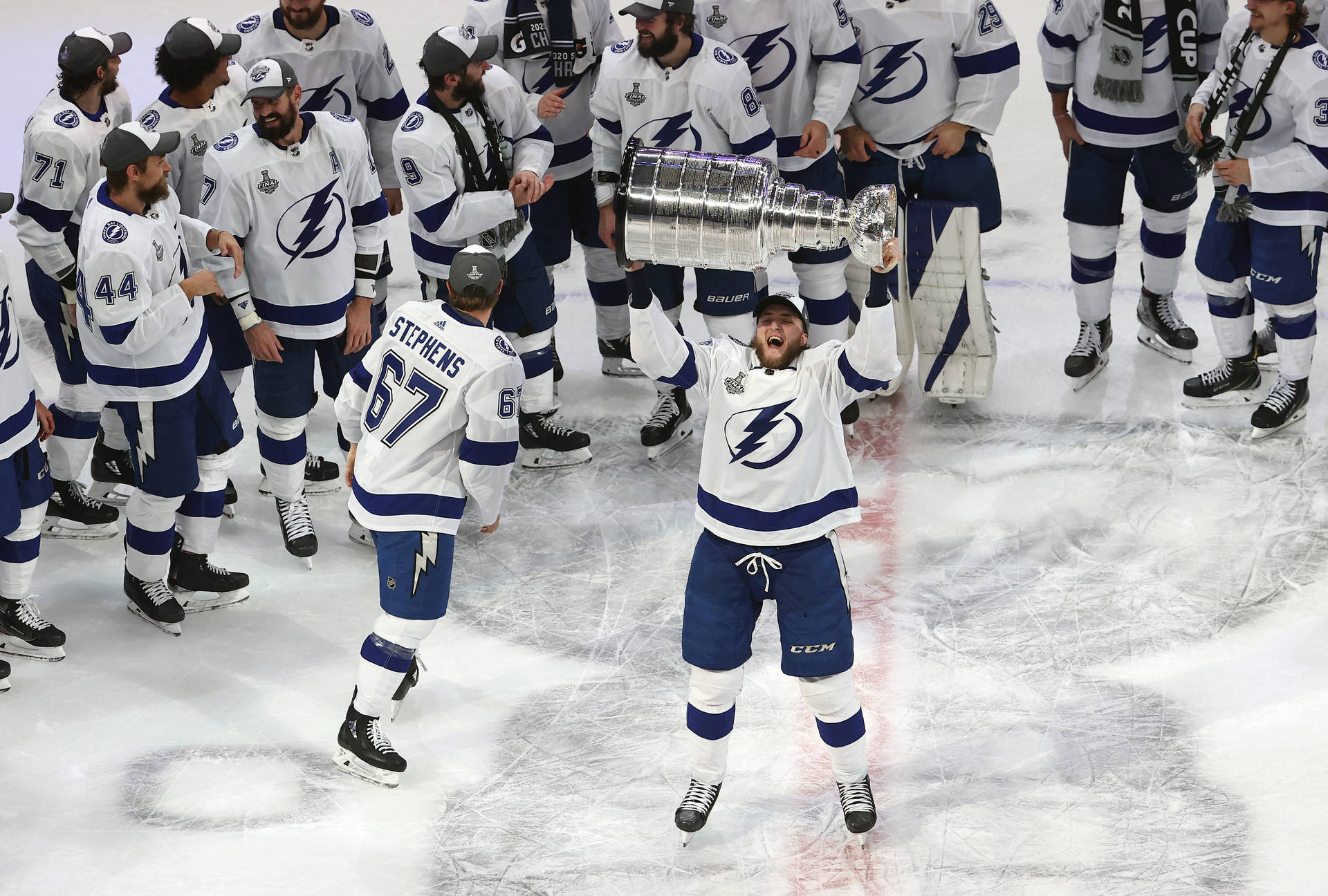 Tampa Bay Lightning Brayden Point Stanley Cup Background