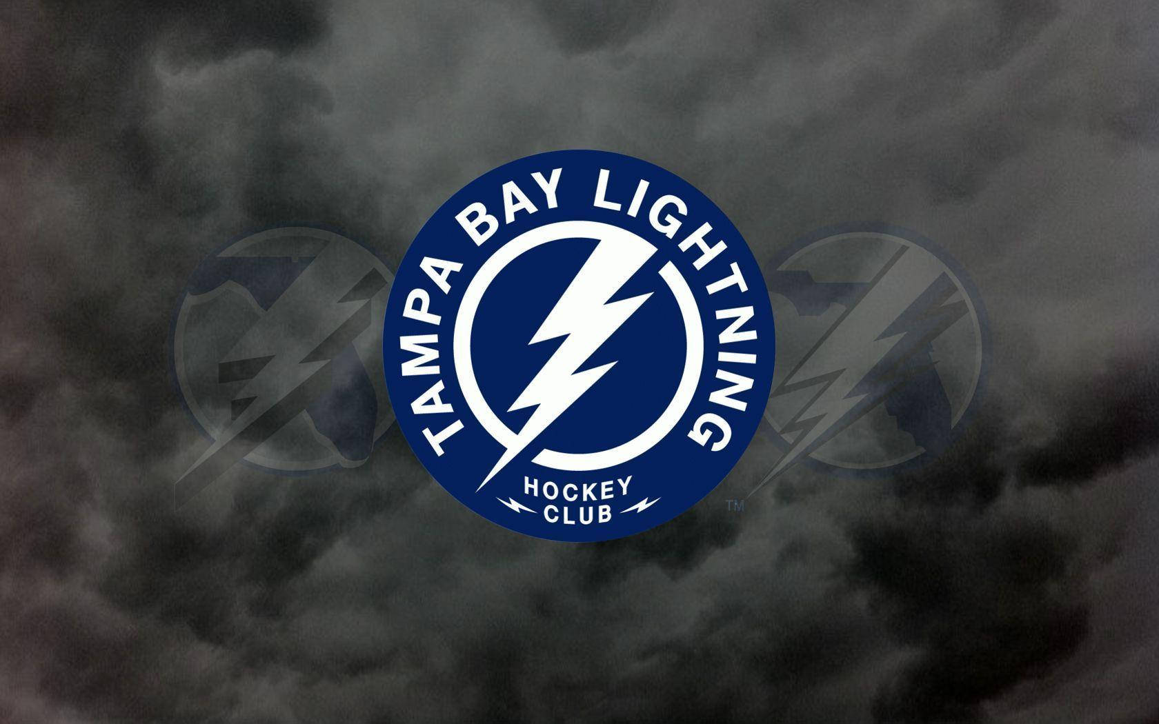 Tampa Bay Lightning Dark Cloudy Sky Background