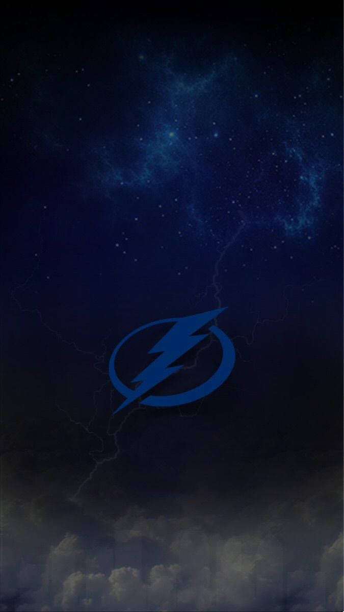 Tampa Bay Lightning In Blue Clouds Background