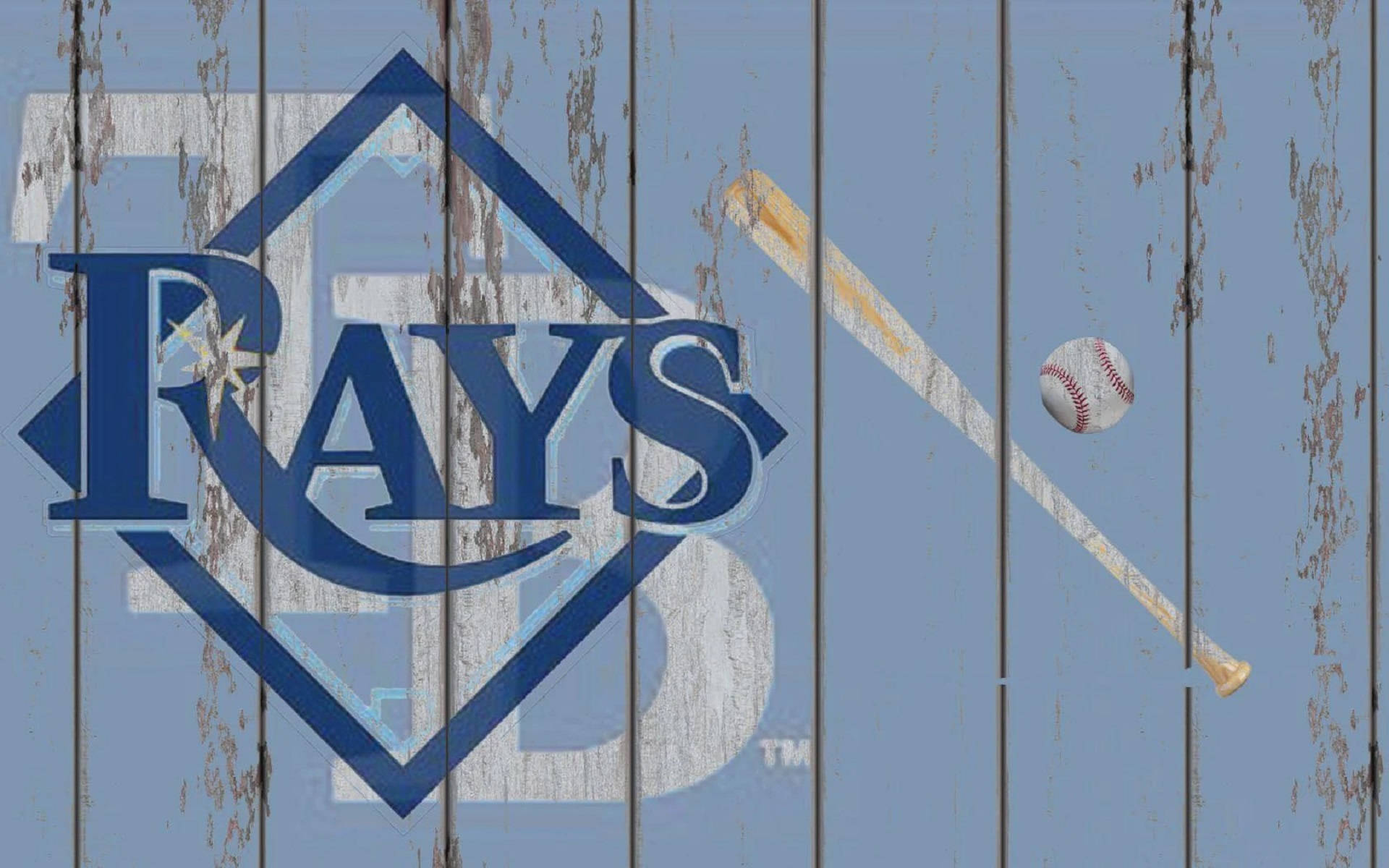 Tampa Bay Rays Blue Wall Art Background