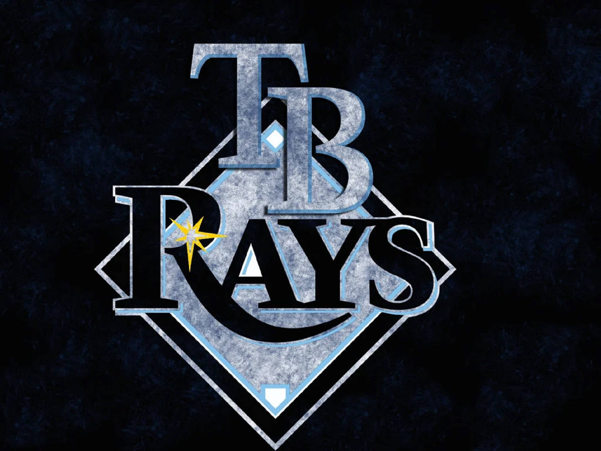 Tampa Bay Rays Dark-themed Logo Background