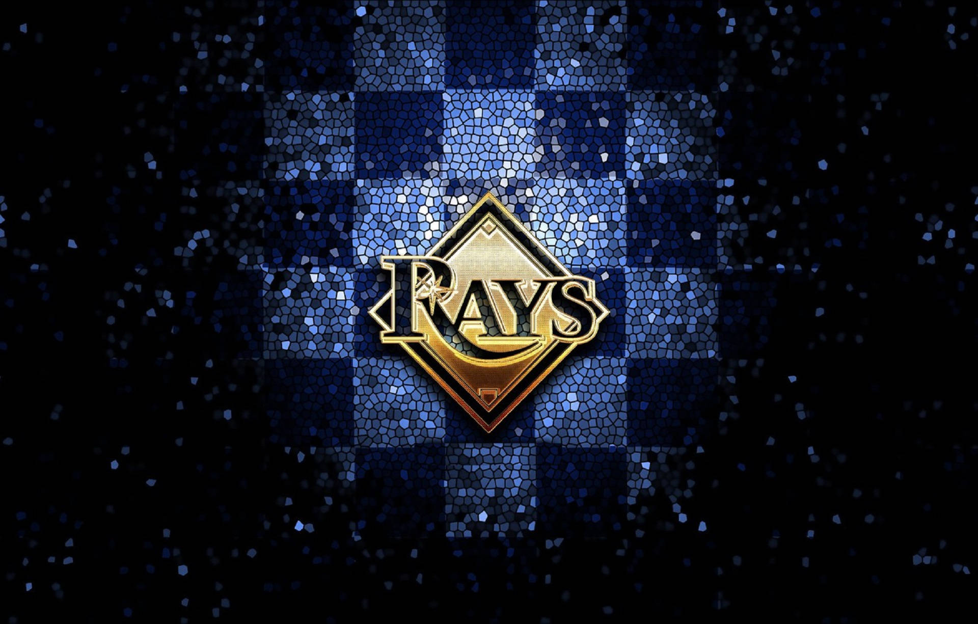 Tampa Bay Rays Gold Emblem Background