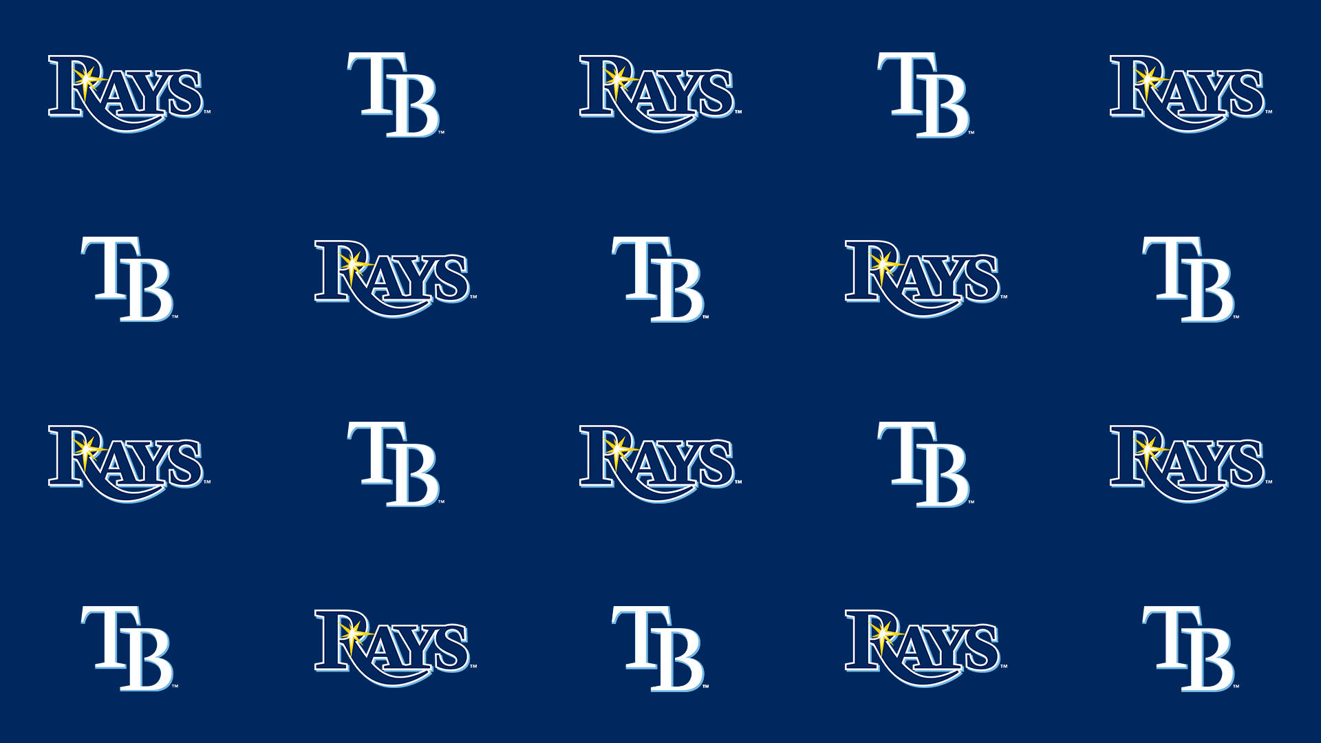 Tampa Bay Rays Icons Pattern