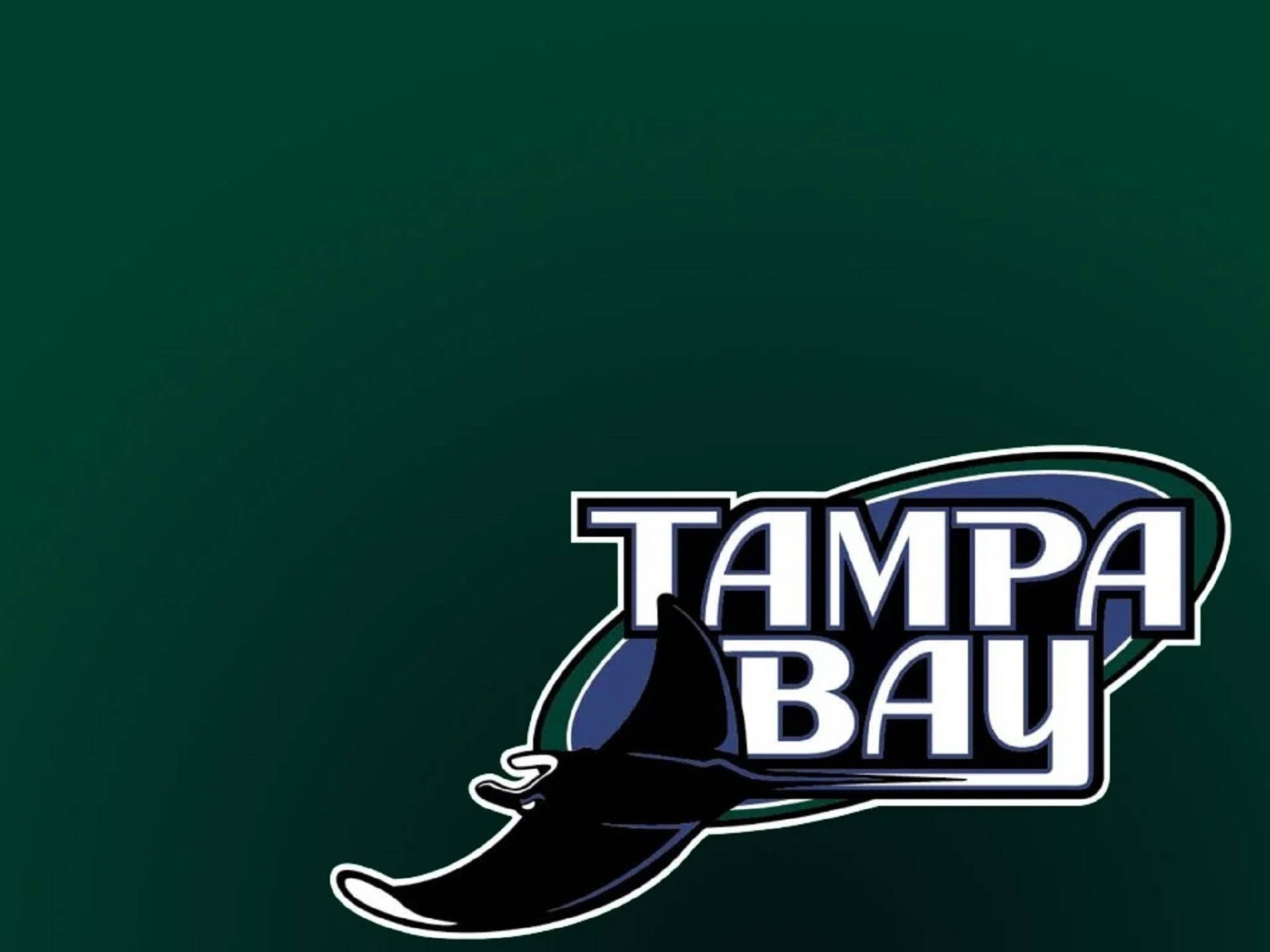 Tampa Bay Rays In Green Background