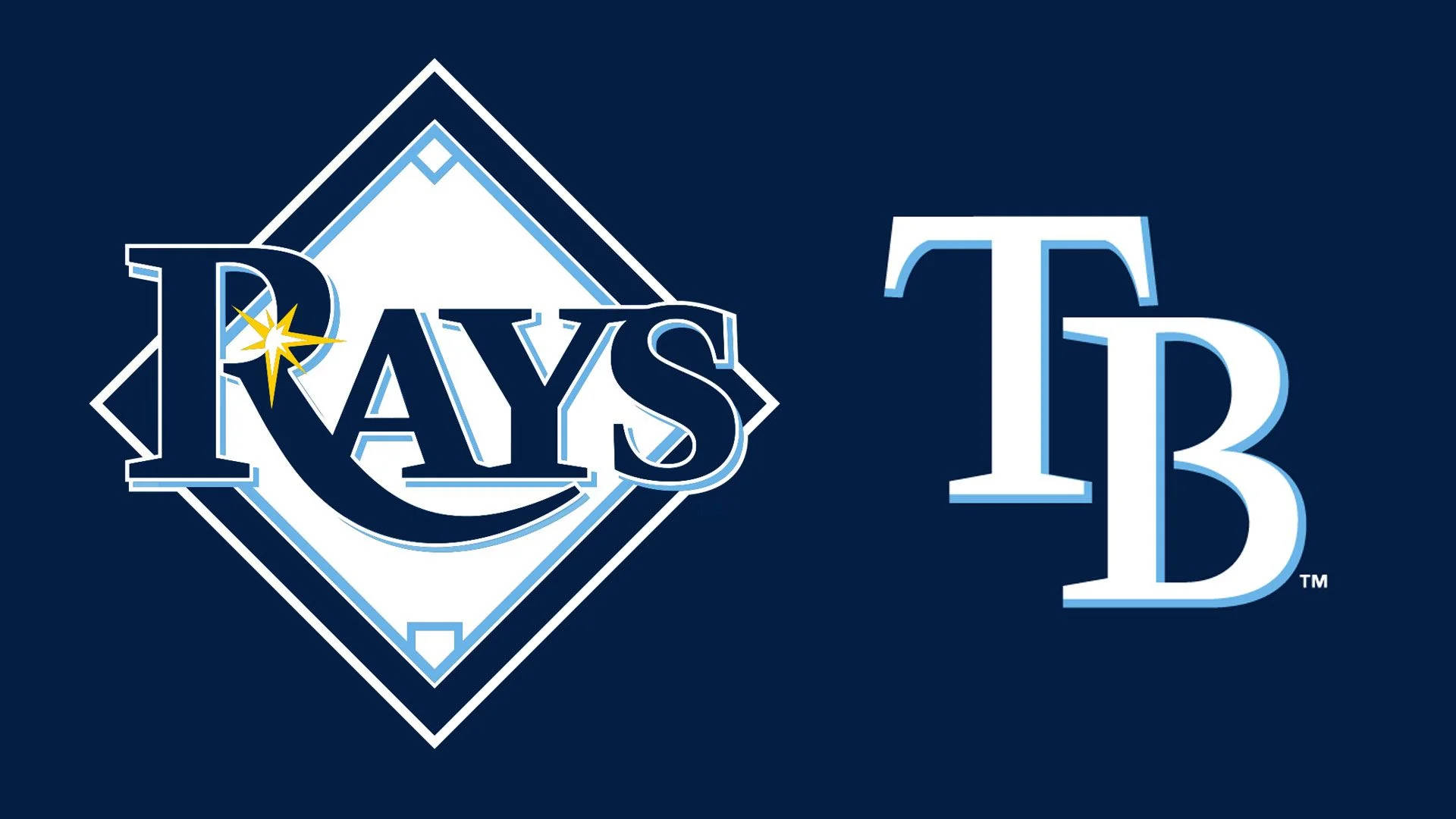 Tampa Bay Rays Logos In Blue