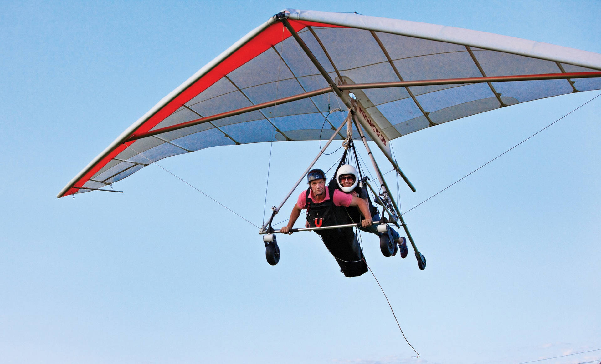 Tandem Hang Gliding Air Sport Background