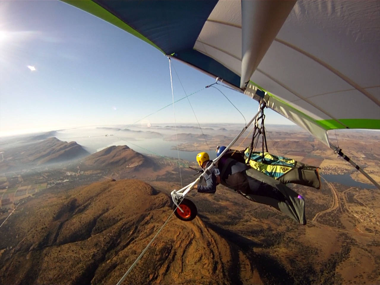 Tandem Hang Gliding Mountains South Africa Background