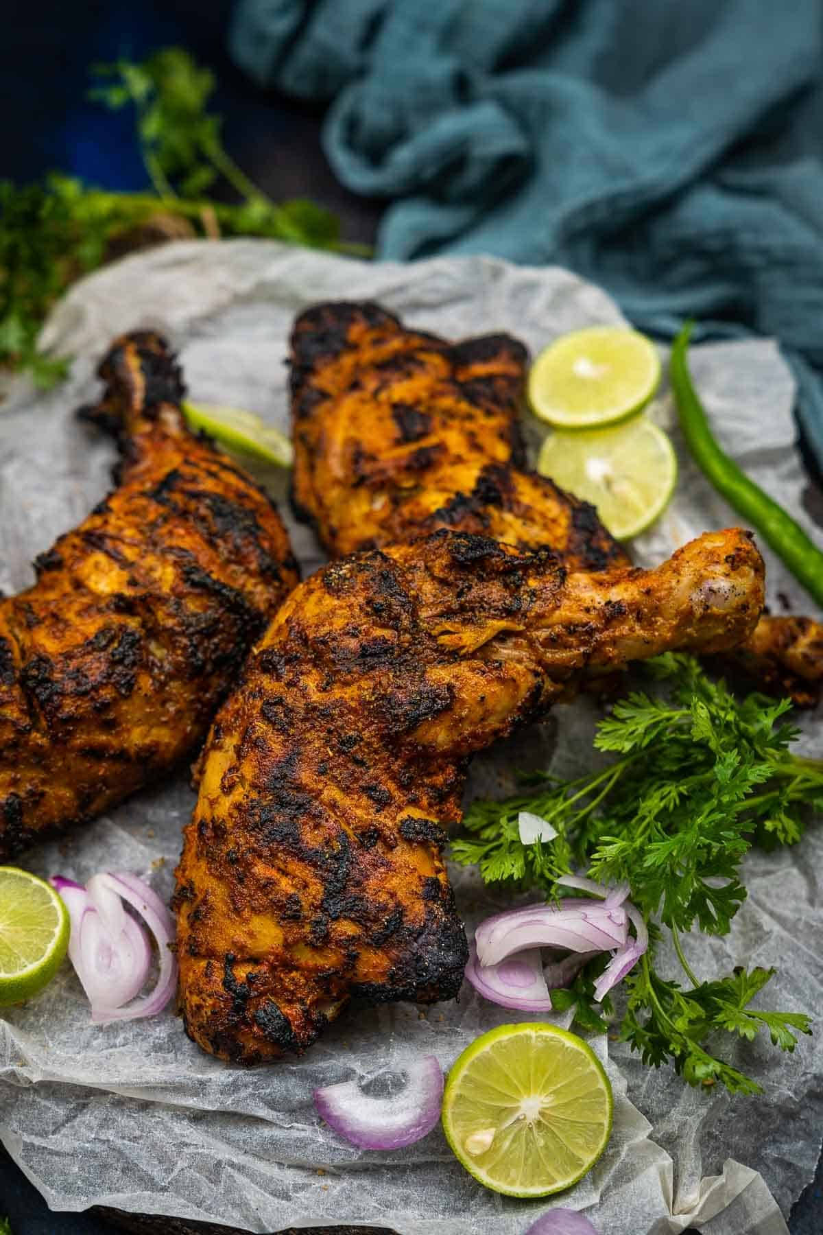 Tandoori Chicken Thighs Background