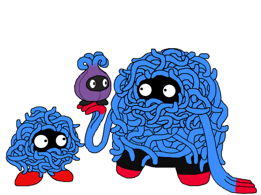 Tangela Tangbulb And Tangrowth Background