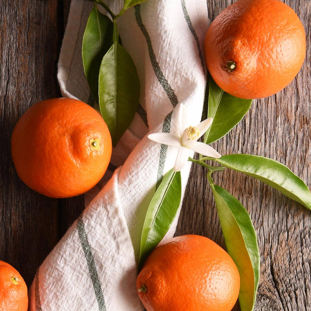 Tangelo Fruits Flower Display Background