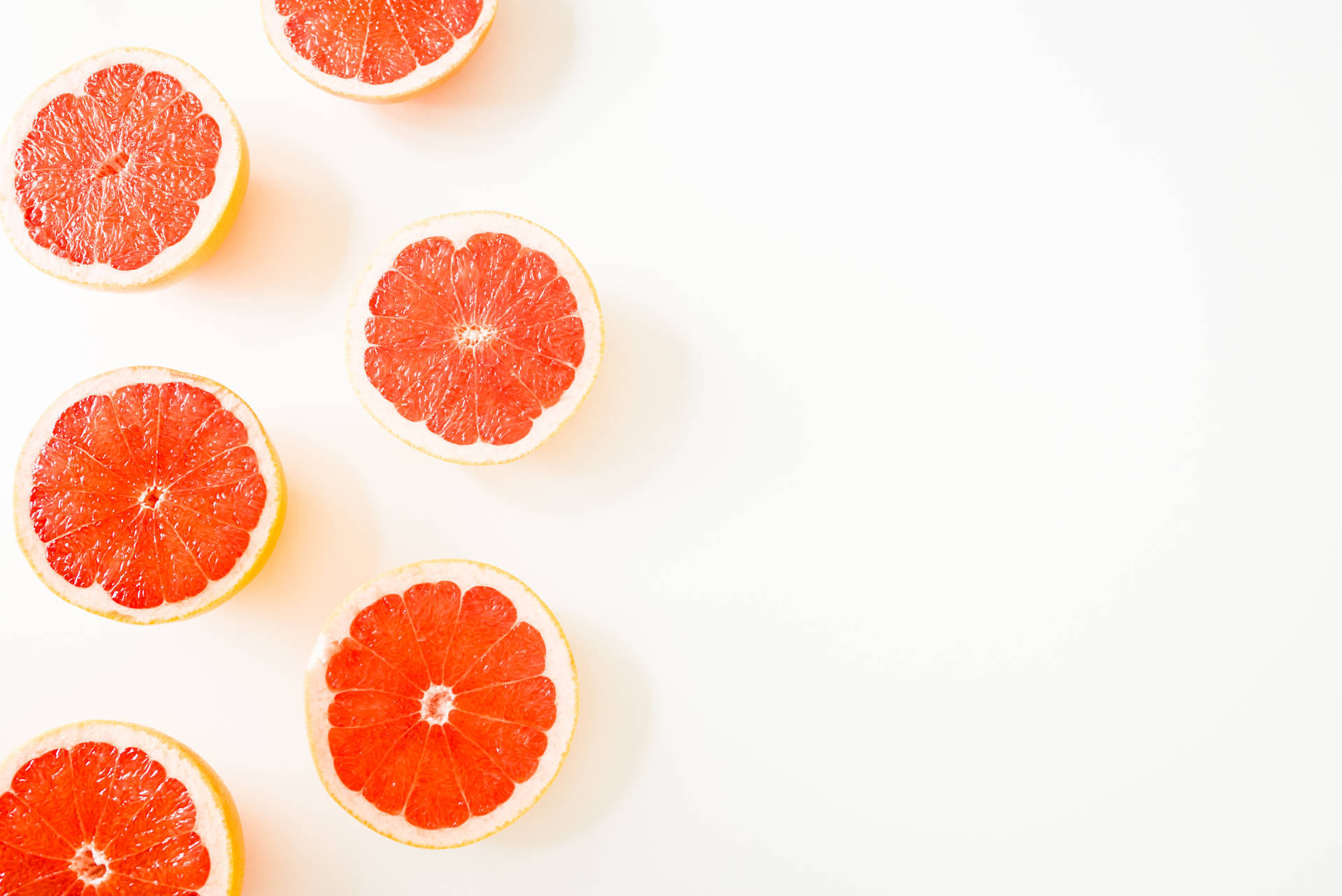 Tangelo Fruits Sliced Background