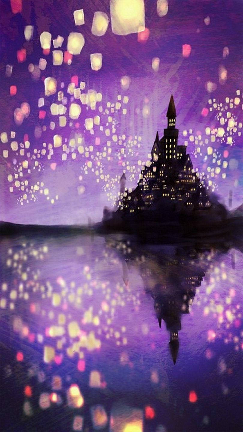 Tangled Castle Digital Painting Background