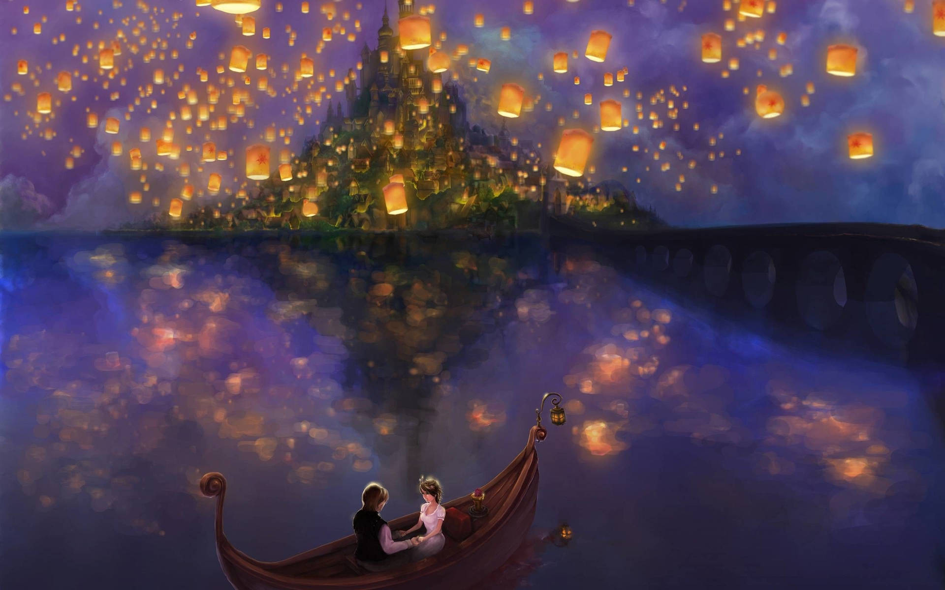 Tangled Flynn And Rapunzel Painting