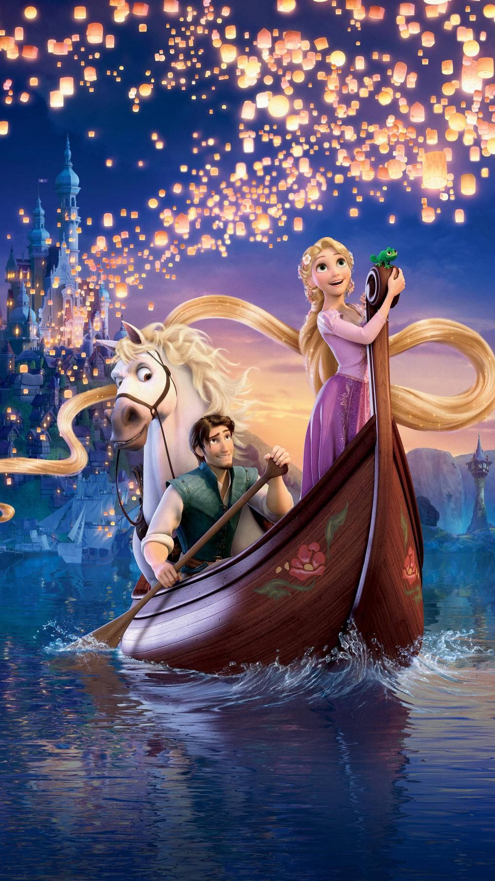 Tangled Flynn & Rapunzel Boat Scene