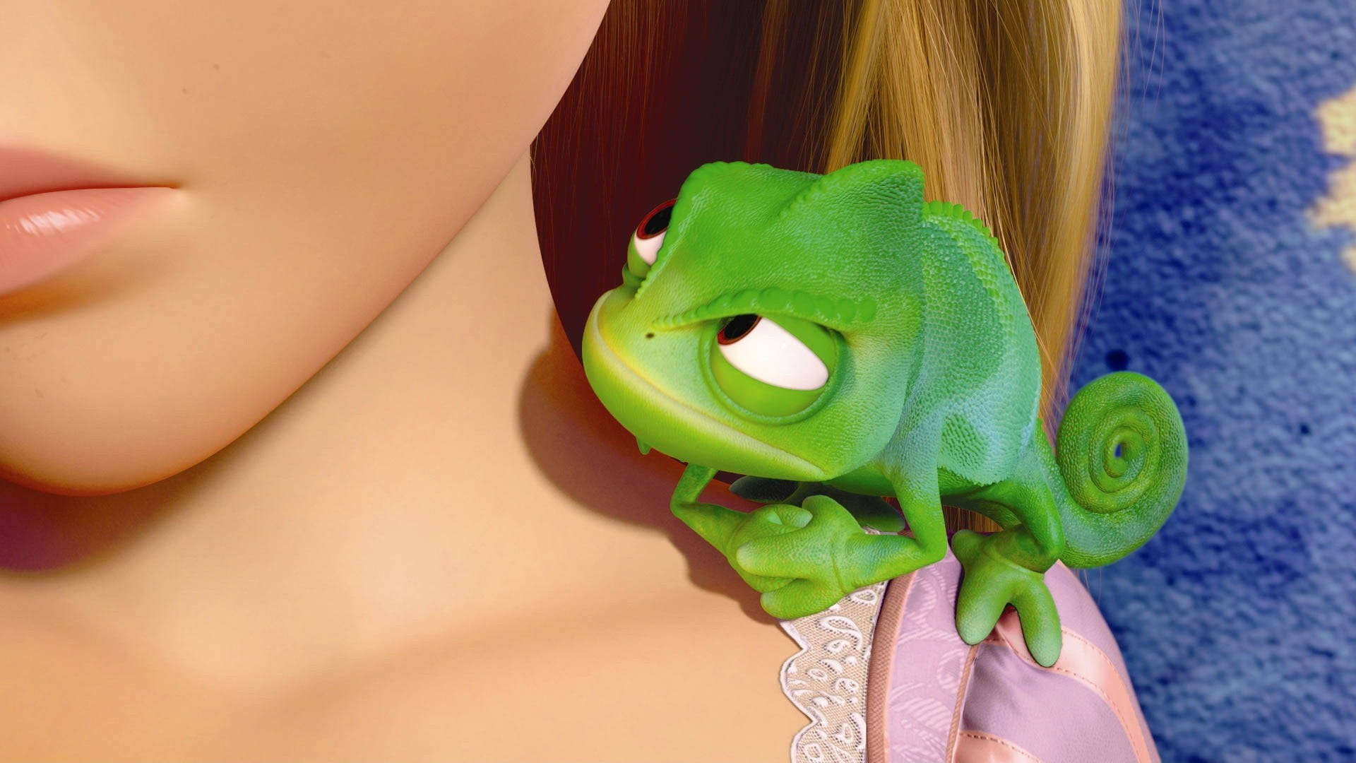 Tangled Pascal On Rapunzel Background
