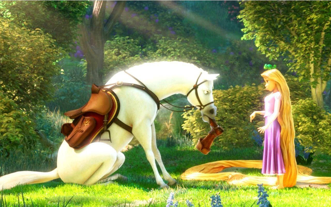 Tangled Rapunzel And Maximus Background