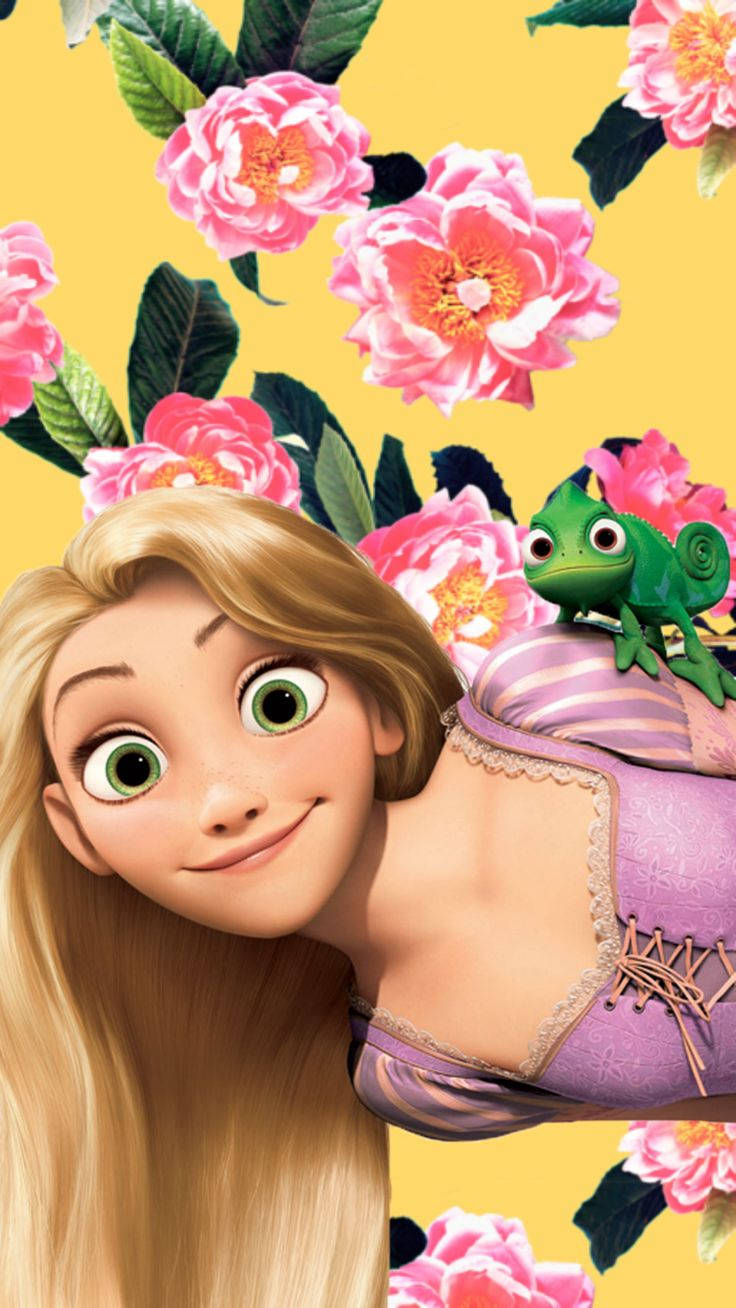 Tangled Rapunzel And Pascal Background