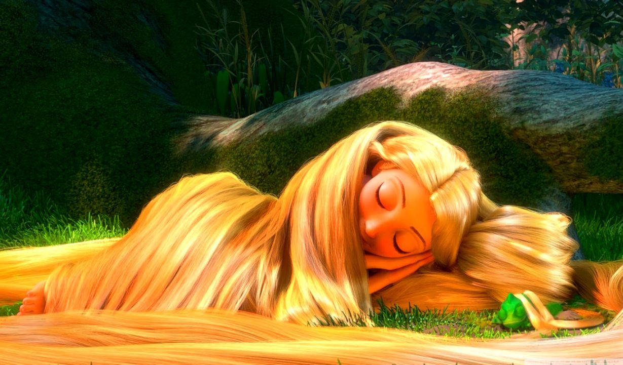 Tangled Rapunzel Sleeping Background