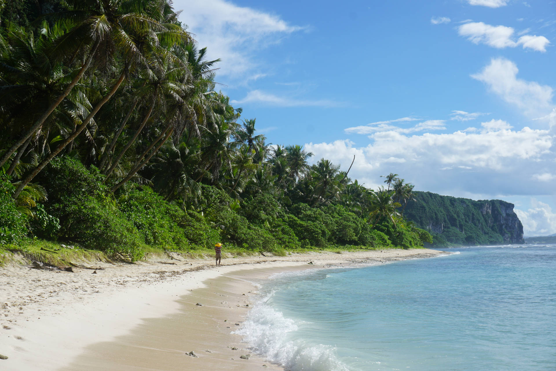Tanguisson Beach Of Guam Background