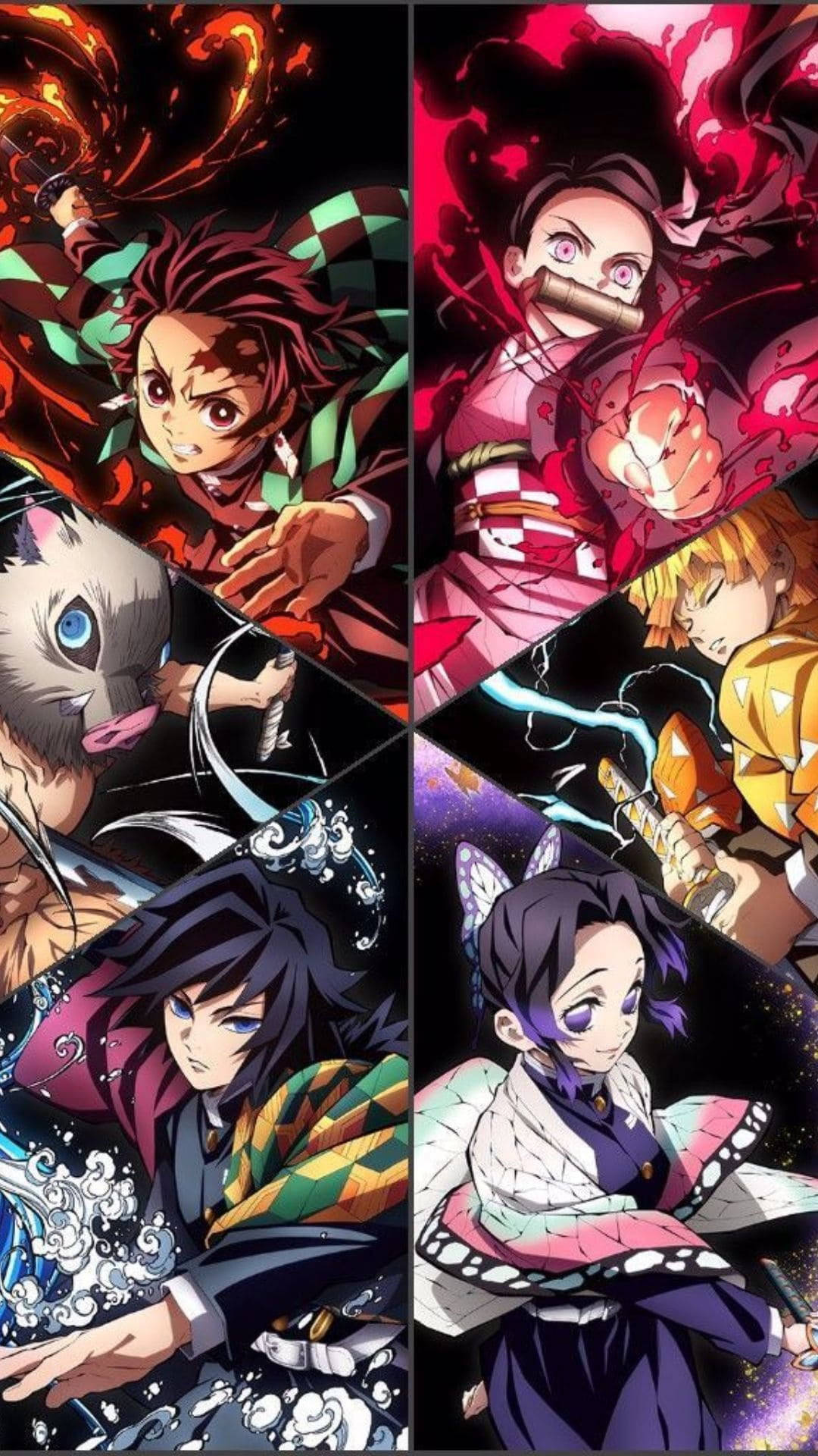 Tanjiro And Nezuko All Main Characters Background