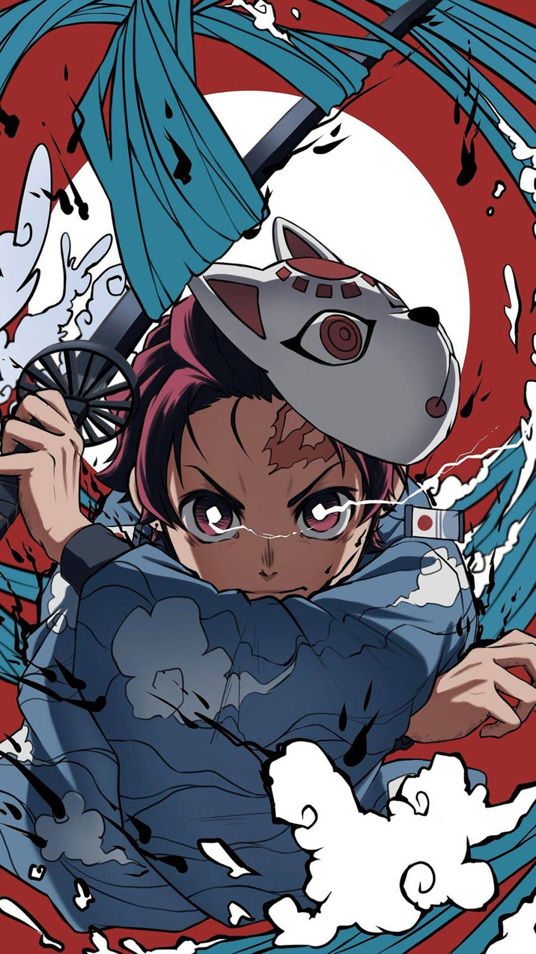 Tanjiro Kamado Manga Pfp Background