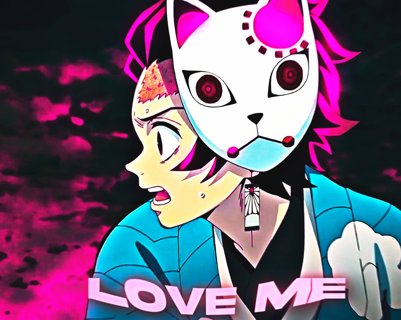 Tanjiro Mask Demon Slayer Pfp Background