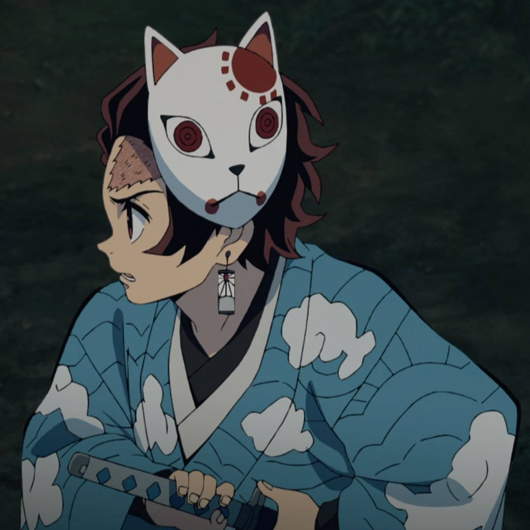 Tanjiro Wearing Demon Slayer Mask
