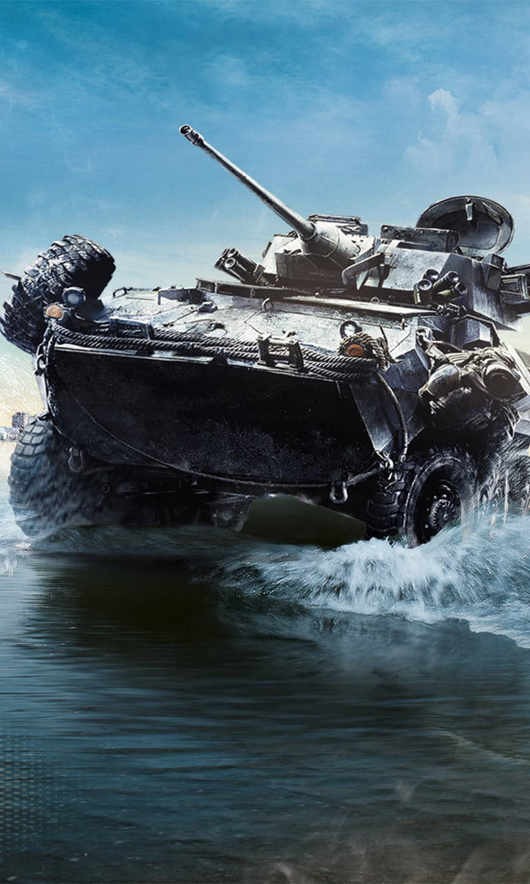 Tank Gun On Water Battlefield 4 Phone Background