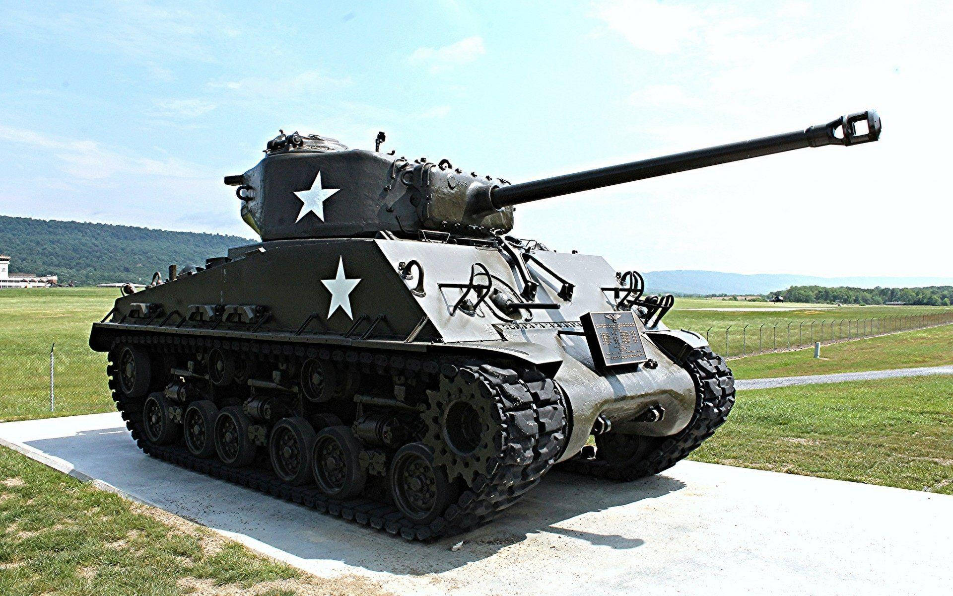 Tank M4 Sherman Model Background