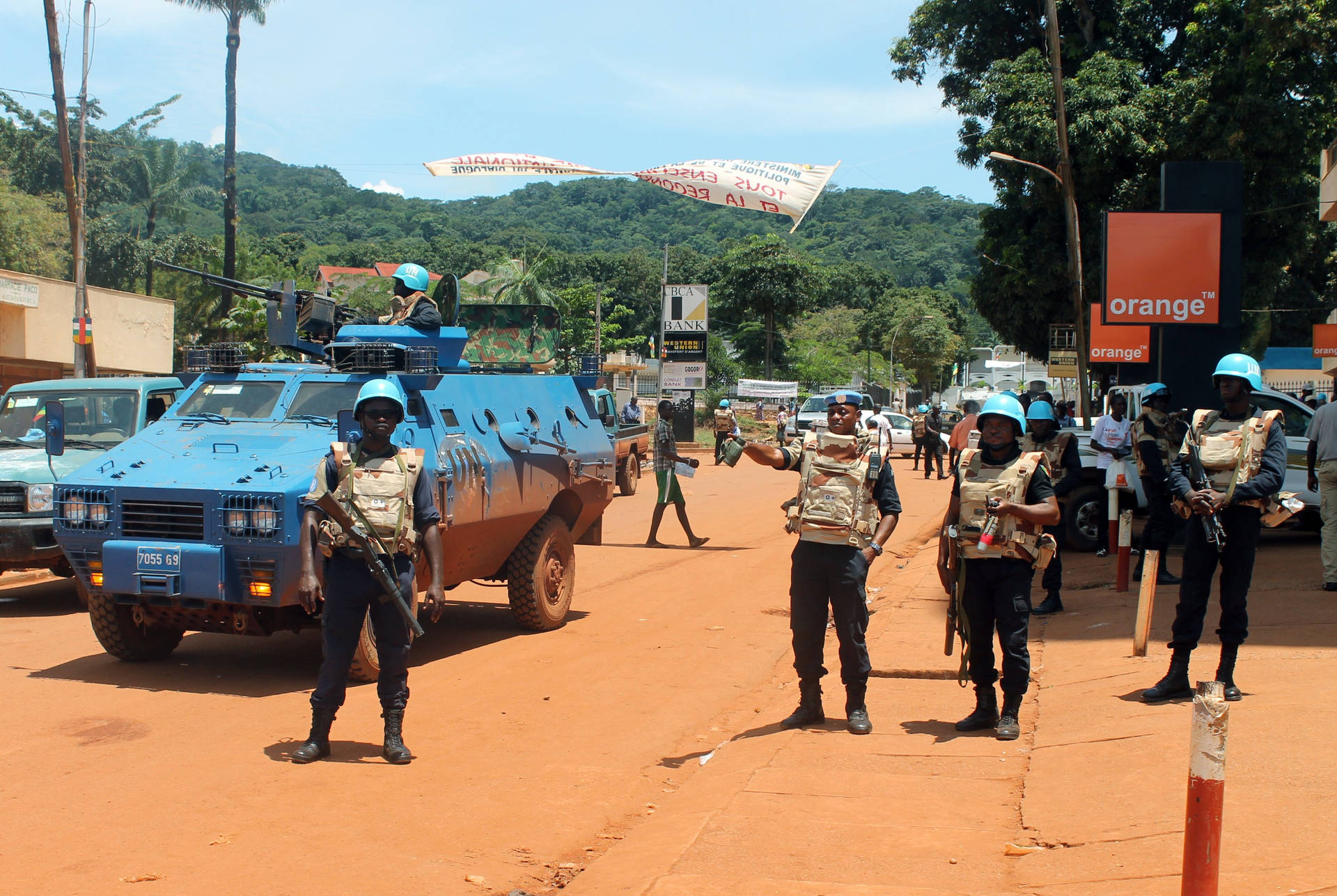 Tanks In Central African Republic Background