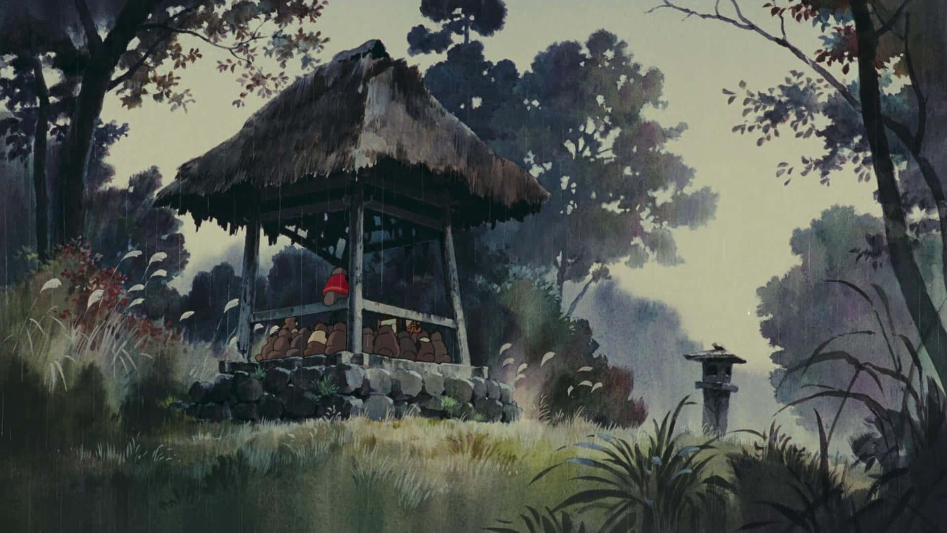 Tanuki Magic In Pom Poko Background