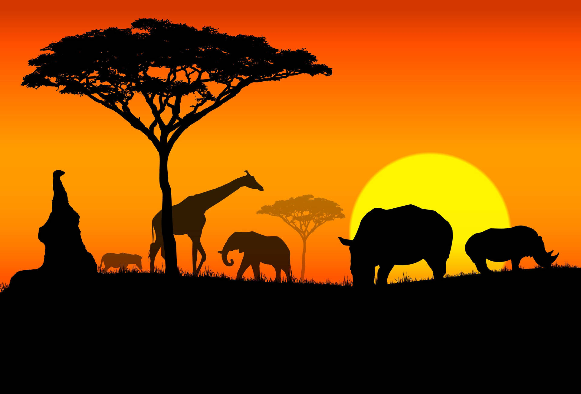 Tanzania Digital Art Background