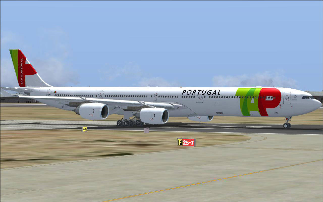 Tap Portugal F257 Plane Background