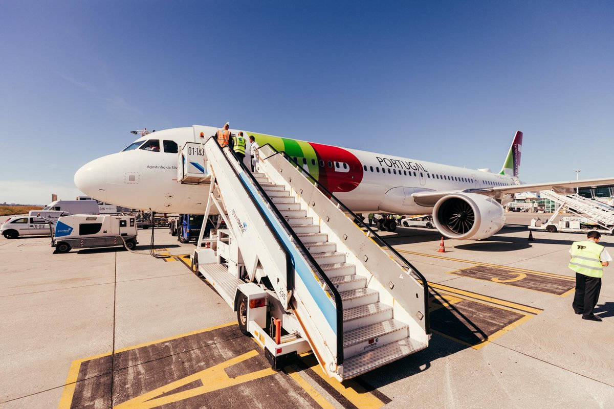 Tap Portugal Plane Airway Background