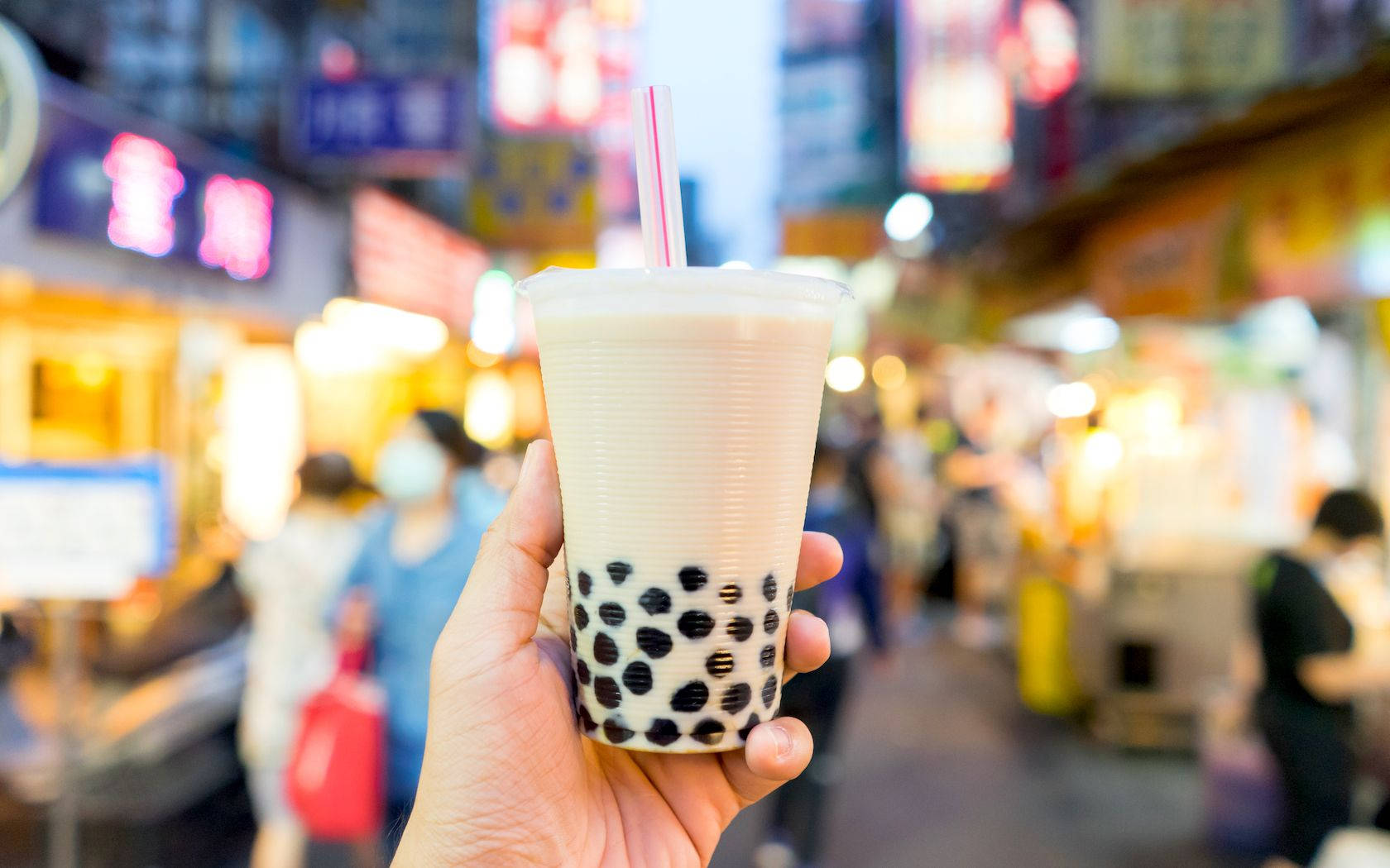 Tapioca Milk Tea Background