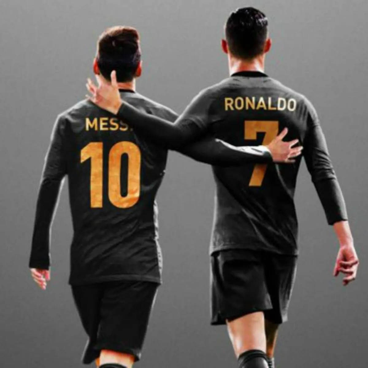 Tapping Back Messi And Ronaldo 4k Background