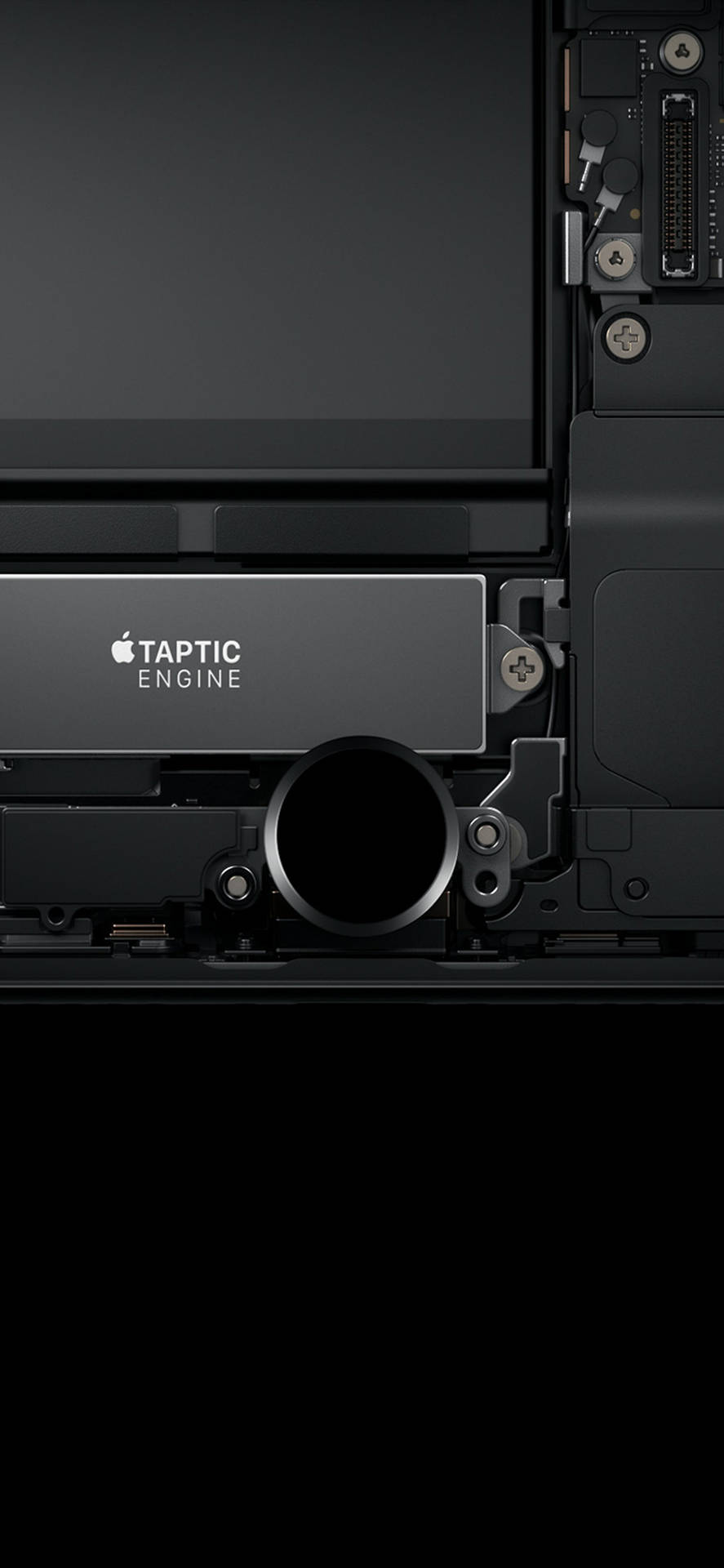 Taptic Engine Minimal Dark Iphone Background