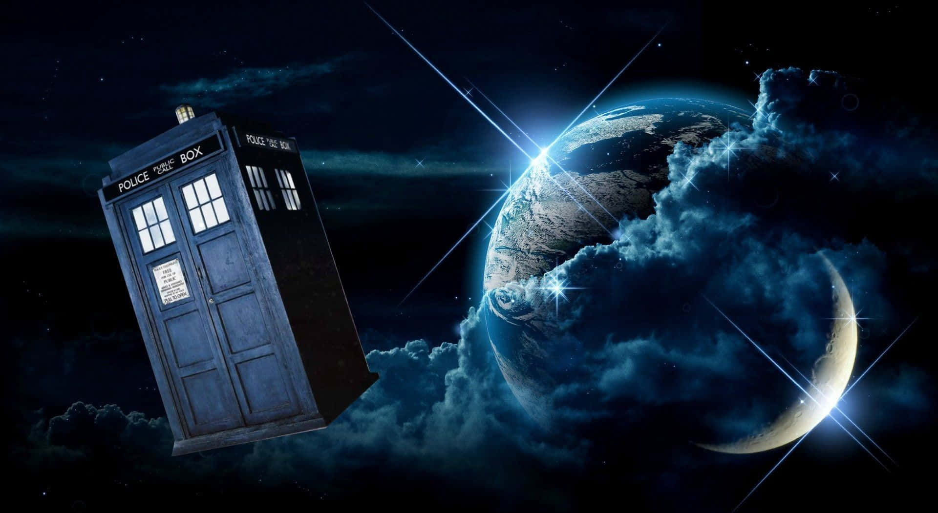 Tardis In Space Background