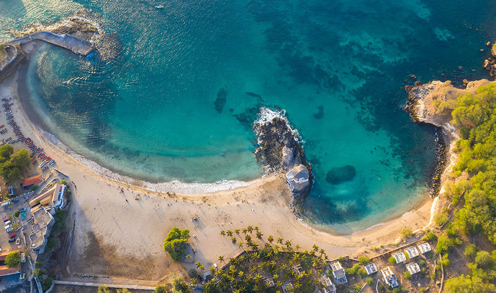 Tarrafal Beach In Cape Verde Background