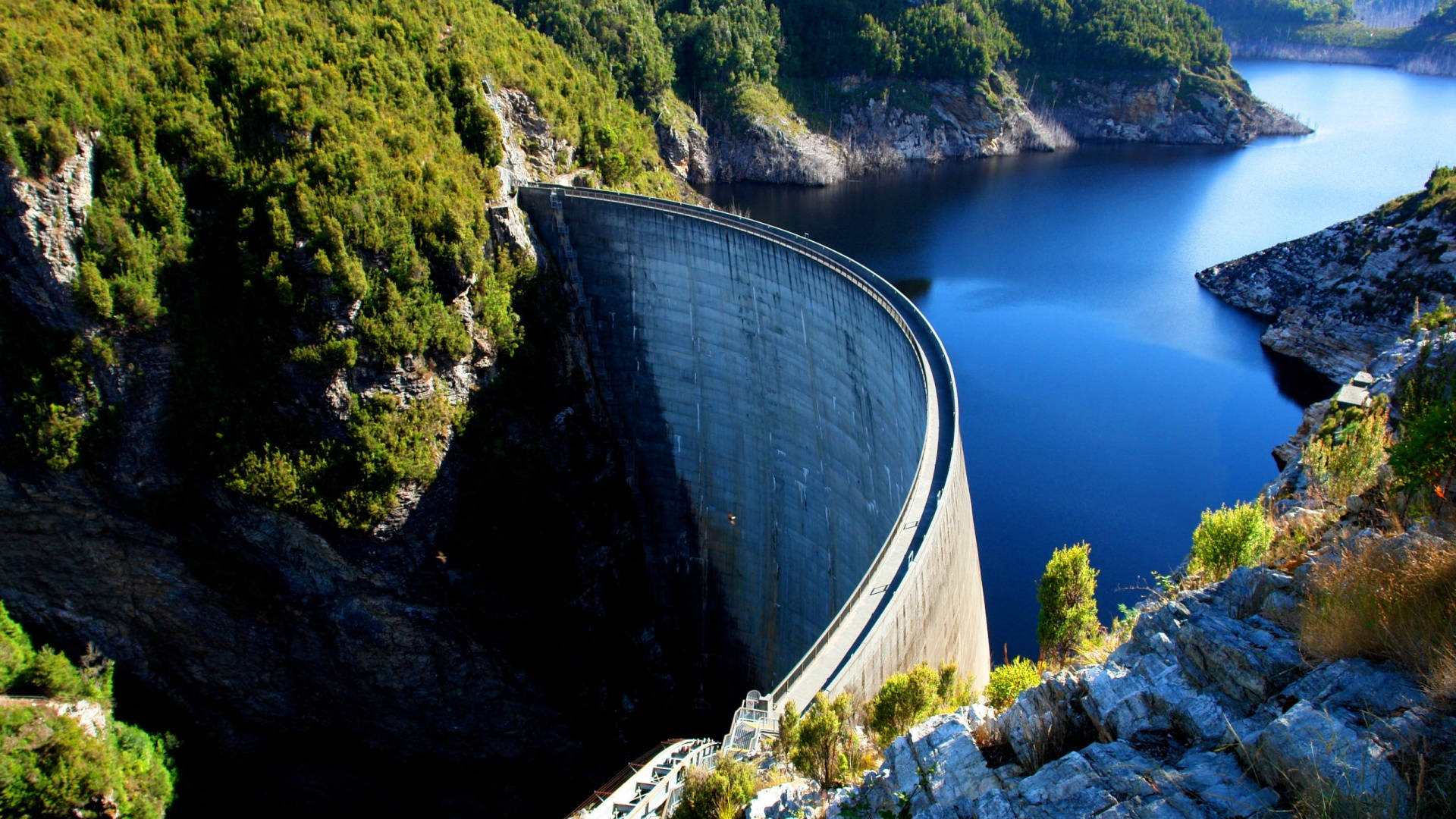 Tasmania Gordon Dam Background