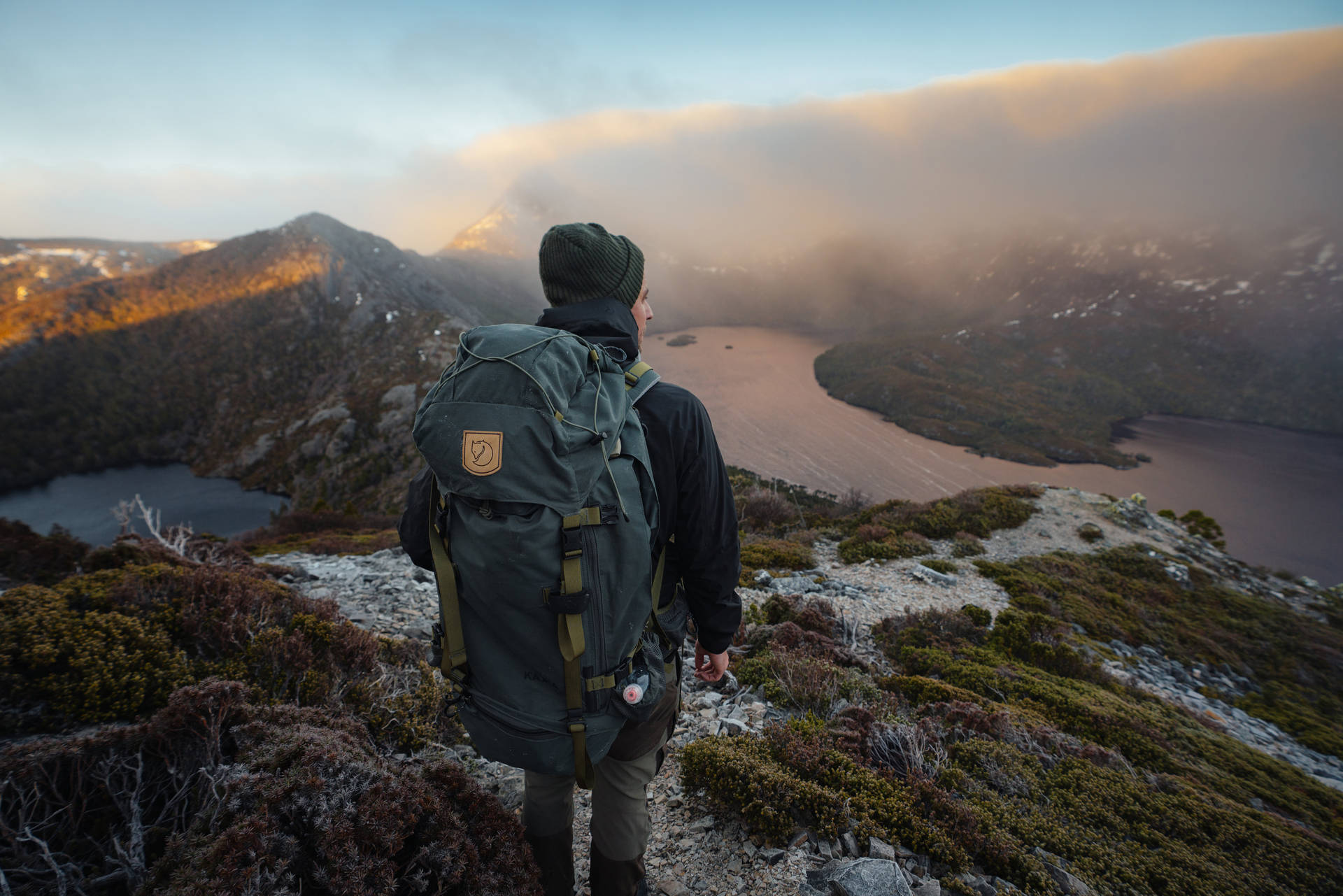 Tasmania Hiking Climber Mountain Background