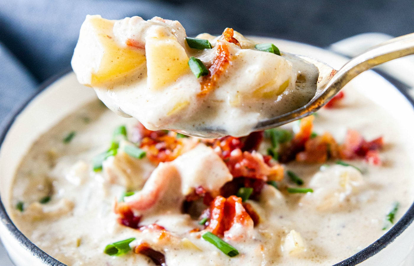 Taste Of Tradition - New England Clam Chowder. Background