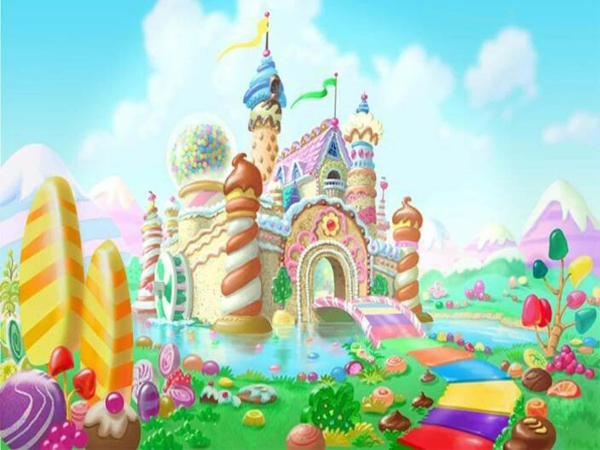 Taste The Sweetness Of Adventure In Candy Land. Background