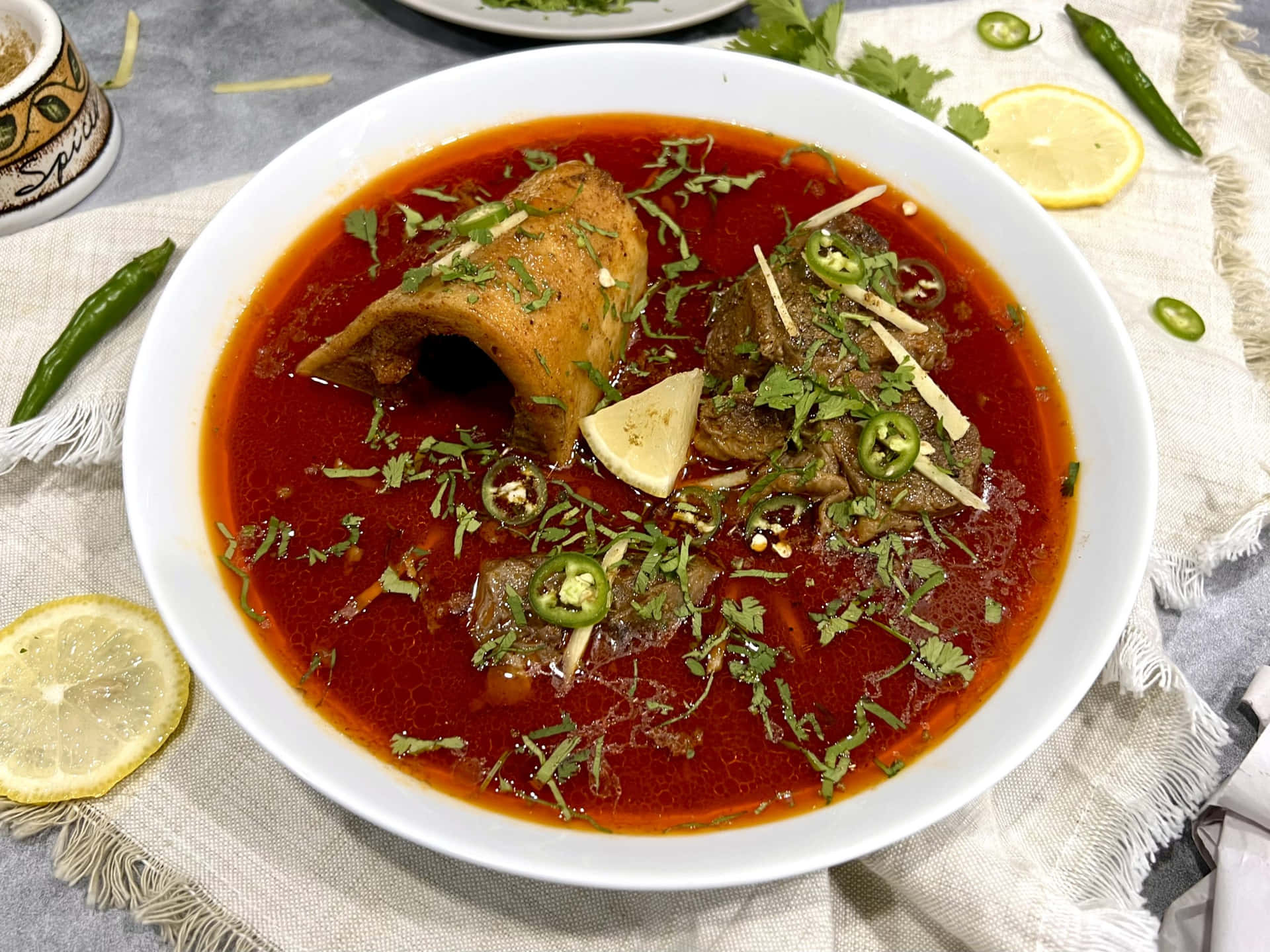 Taste The Traditional Nihari Curry Background