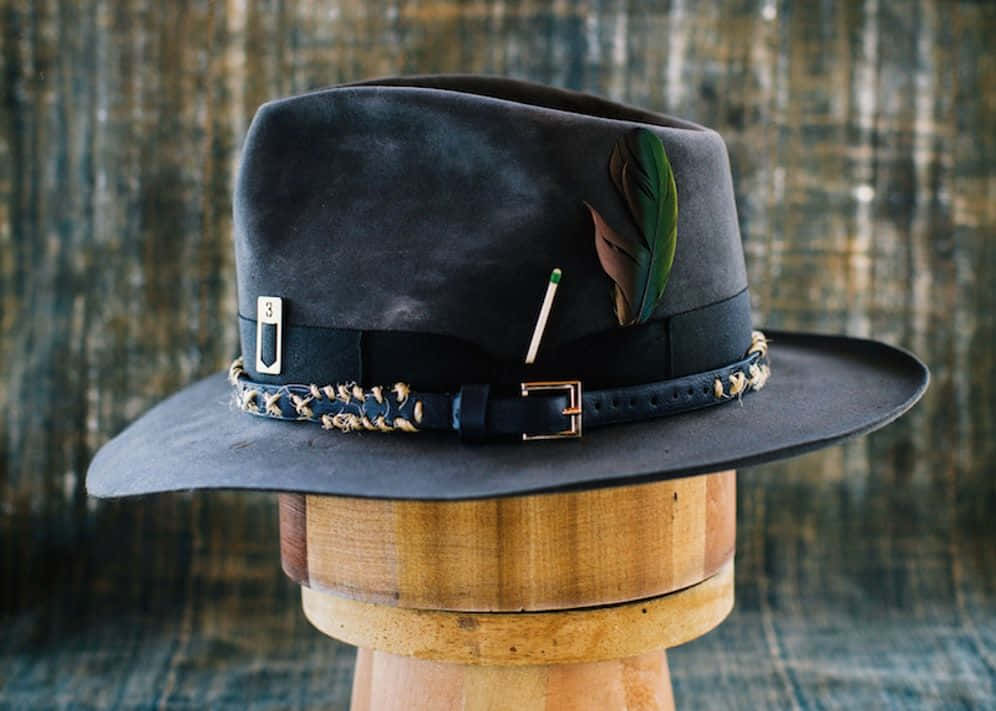 Tastefully Chic Fedora Hat Background