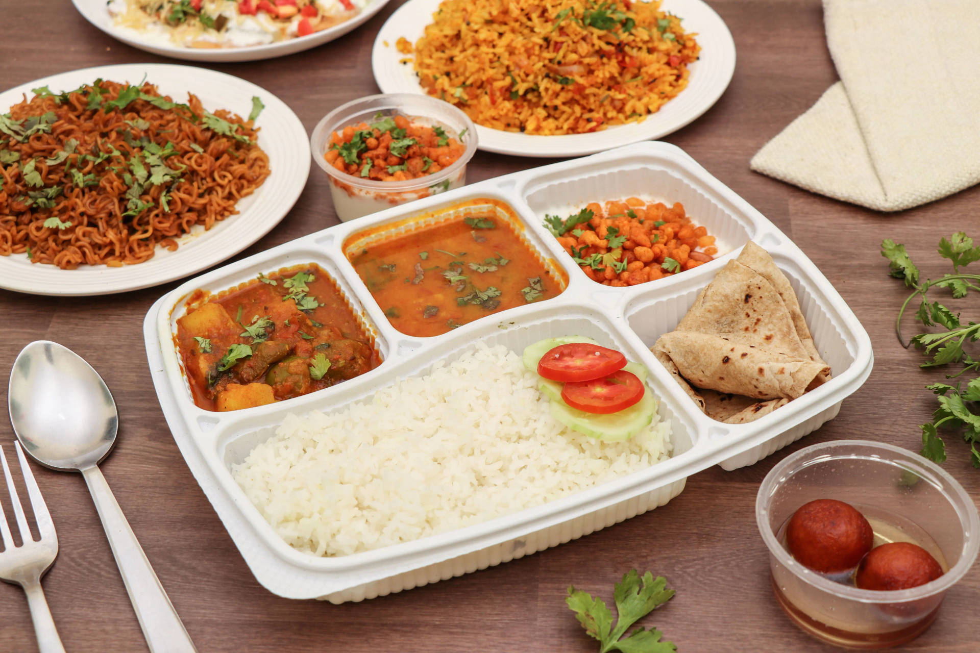 Tasty Indian Food Background