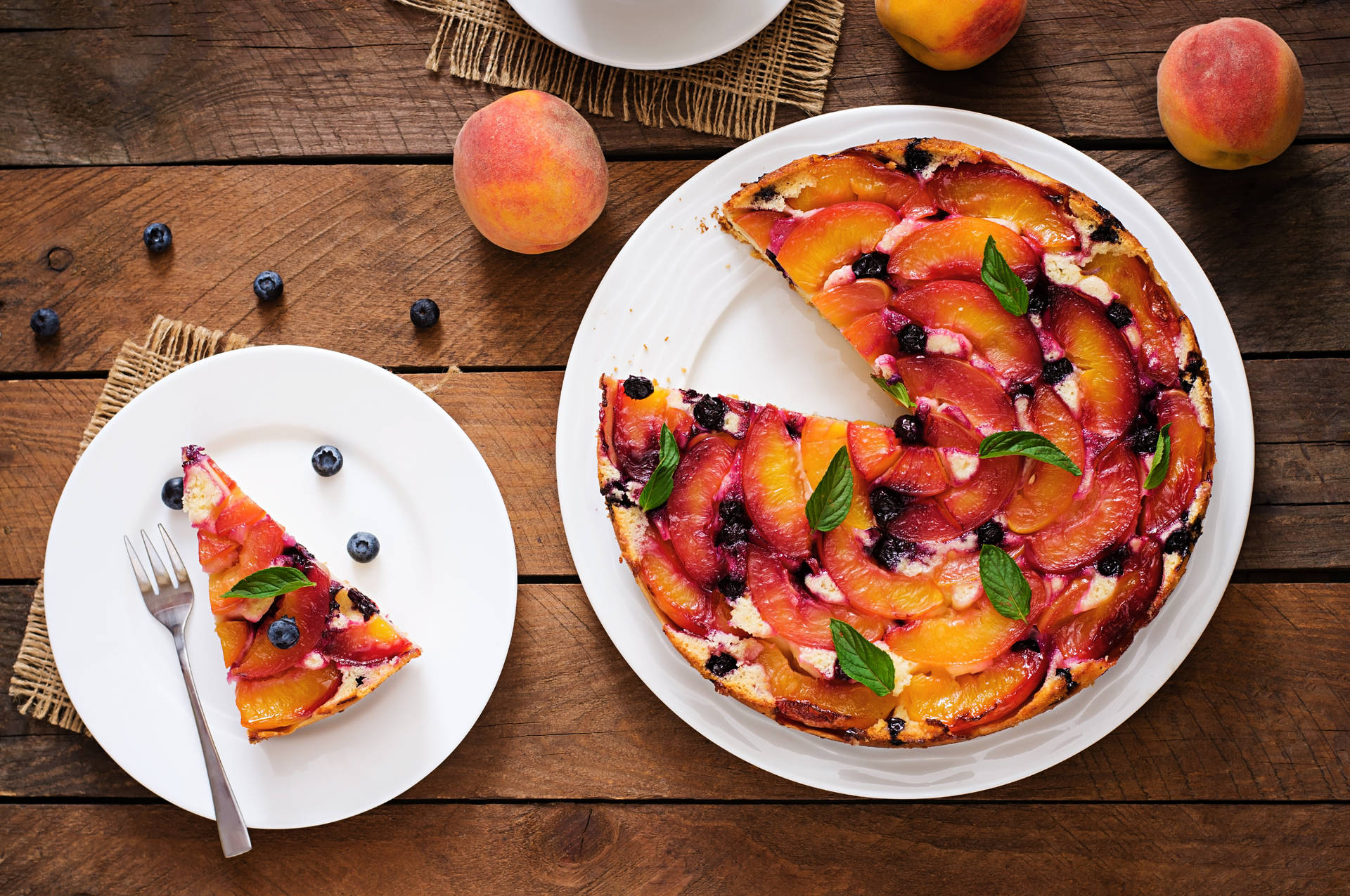 Tasty-looking Fruit Pie Background